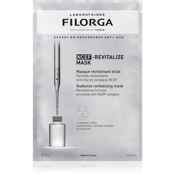 FILORGA FILORGA NCEF -REVITALIZE SHEET MASK ревитализираща маска за озаряване на лицето 20 мл.
