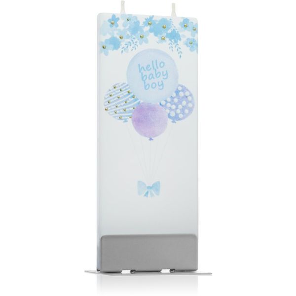 Flatyz Flatyz Greetings Hello Baby Boy свещ 6x15 см