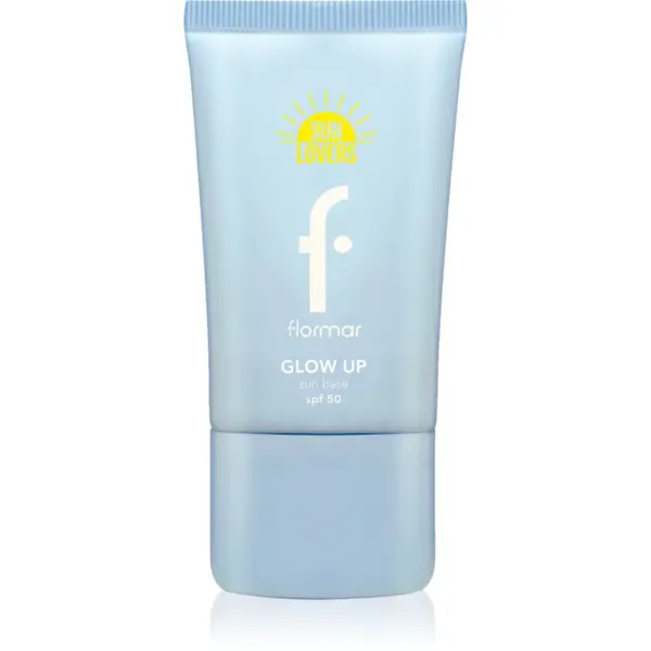 flormar flormar Glow Up Sun Base SPF 50 хидратираща основа под фон дьо тен за озаряване на лицето SPF 50 40 мл.