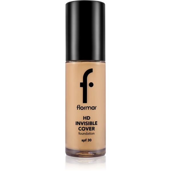 flormar flormar HD Invisible Cover Foundation лек фон дьо тен с озаряващ ефект SPF 30 цвят 80 Soft Beige 30 мл.