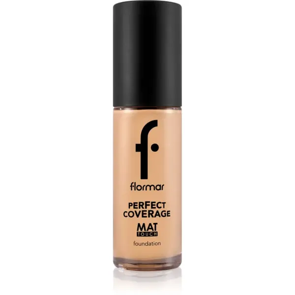 flormar flormar Perfect Coverage Mat Touch Foundation матиращ фон дьо тен за комбинирана към мазна кожа цвят 303 Classic Beige 30 мл.