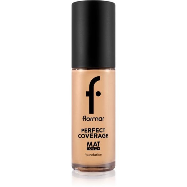 flormar flormar Perfect Coverage Mat Touch Foundation матиращ фон дьо тен за комбинирана към мазна кожа цвят 303 Classic Beige 30 мл.