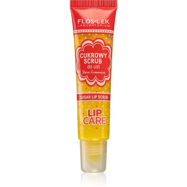 FlosLek Laboratorium FlosLek Laboratorium Lip Care захарен пилинг за устни вкус Pera Limonera 14 гр.