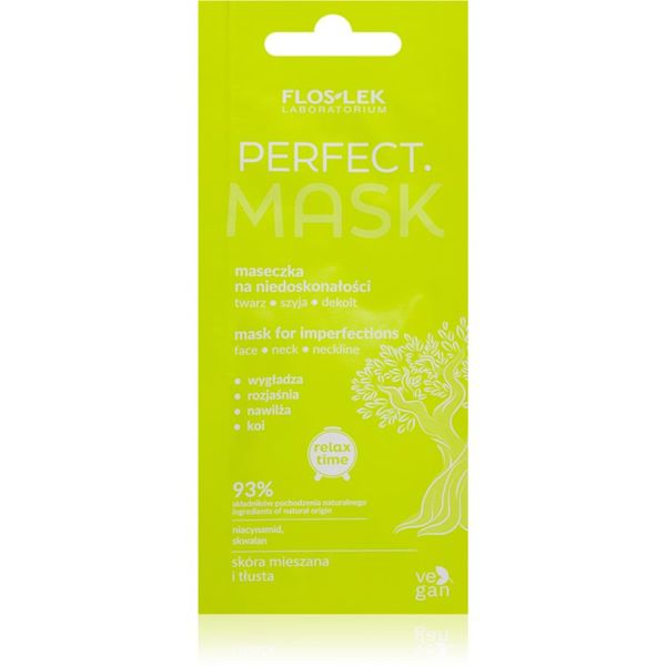 FlosLek Laboratorium FlosLek Laboratorium Perfect почистваща маска за лице за кожа с несъвършенства 6 мл.