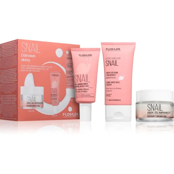 FlosLek Laboratorium FlosLek Laboratorium Snail подаръчен комплект за възобновяване на повърхността на кожата