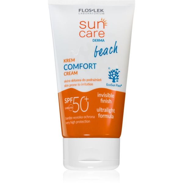 FlosLek Laboratorium FlosLek Laboratorium Sun Care Derma Beach лек защитен крем за лице SPF 50+ 50 мл.