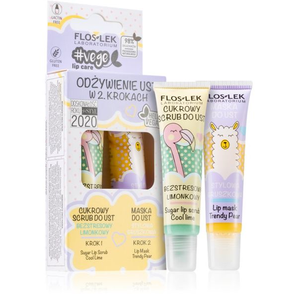 FlosLek Laboratorium FlosLek Laboratorium Vege Lip Care Nourish комплект за устни