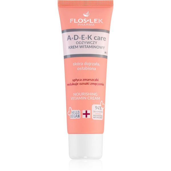 FlosLek Pharma FlosLek Pharma A+D+E+K Care стягащ и подхранващ крем за отслабена кожа 50 мл.