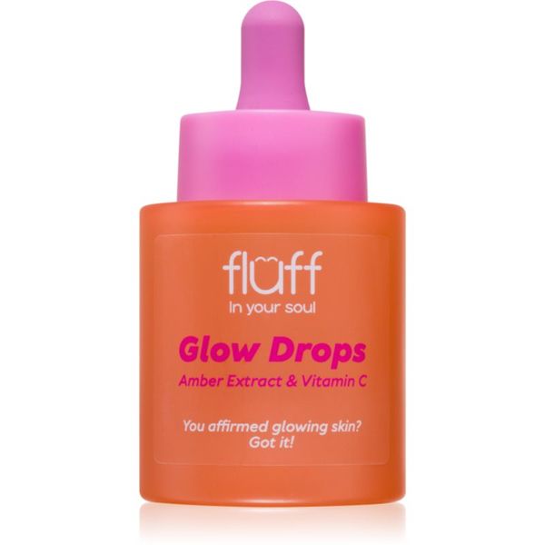 Fluff Fluff Glow Drops озаряващ серум с витамин С Amber Extract 30 мл.