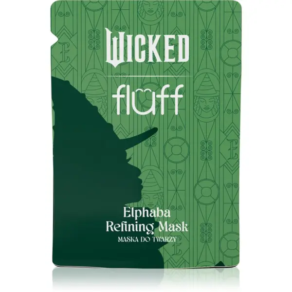 Fluff Fluff Wicked Elphaba Refining Mask Платнена маска за лице за еднократна употреба 17 мл.