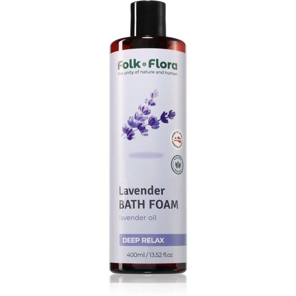 Folk & Flora Folk & Flora Lavender пяна за вана с успокояващ ефект 400 мл.
