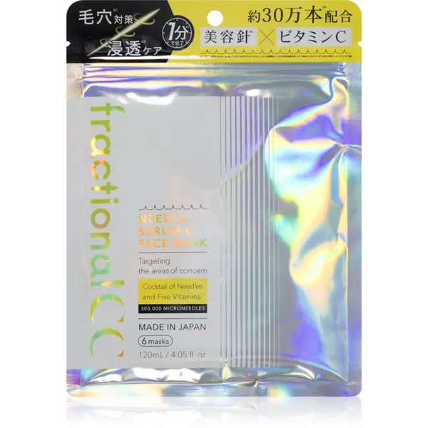 fractional CC fractional CC Needle Serum C Face Mask озаряваща маска за лице с хидратиращ ефект 6 бр.