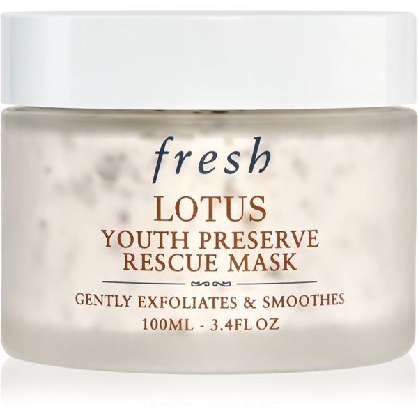 fresh fresh Lotus Youth Preserve Rescue Mask ексфолираща маска анти стареене 100 мл.