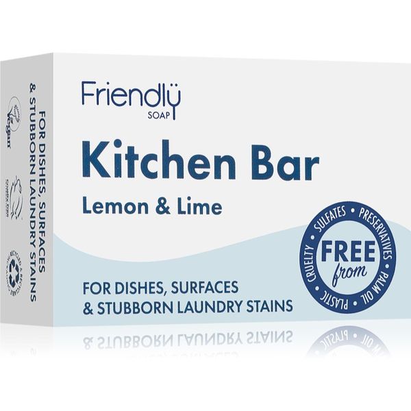 Friendly Soap Friendly Soap Kitchen Bar Lemon & Lime натурален сапун 95 гр.