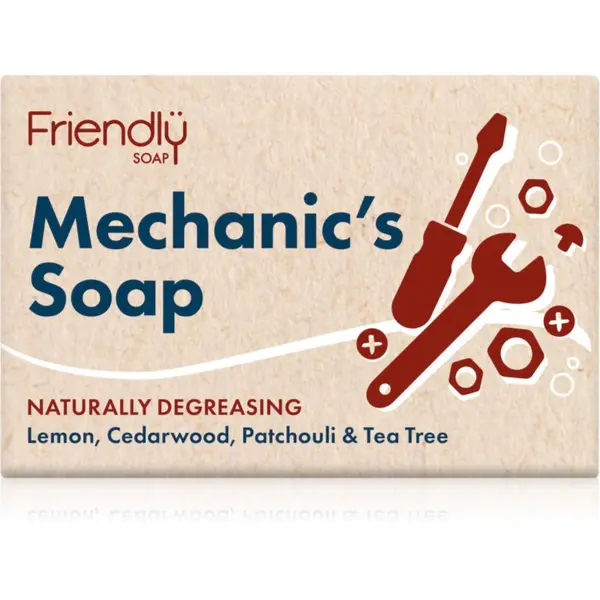 Friendly Soap Friendly Soap Mechanic's Bar естествен твърд сапун за лице и тяло 95 гр.