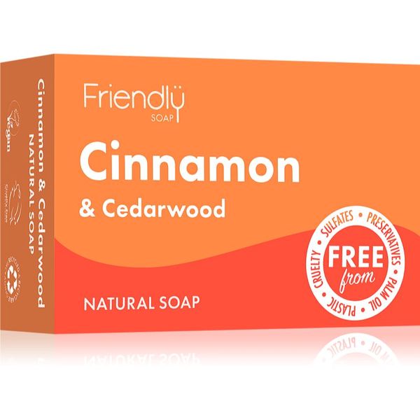 Friendly Soap Friendly Soap Natural Soap Cinnamon & Cedarwood натурален сапун 95 гр.