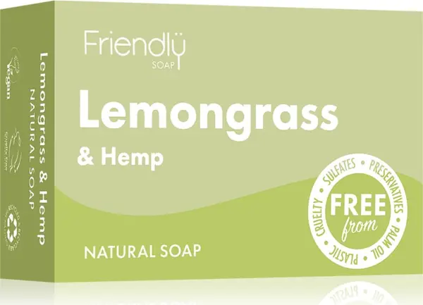 Friendly Soap Friendly Soap Natural Soap Lemongrass & Hemp натурален сапун 95 гр.