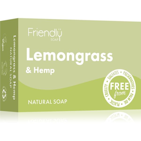 Friendly Soap Friendly Soap Natural Soap Lemongrass & Hemp натурален сапун 95 гр.
