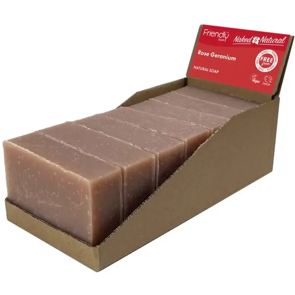 Friendly Soap Friendly Soap Natural Soap Rose Geranium натурален сапун 7x95 гр.