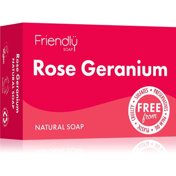 Friendly Soap Friendly Soap Natural Soap Rose Geranium натурален сапун 95 гр.