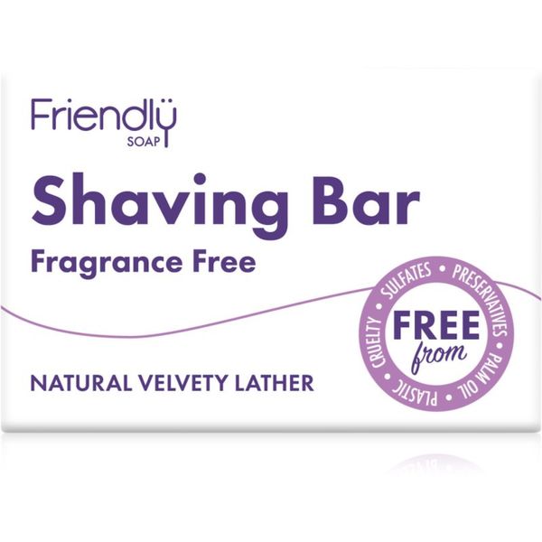 Friendly Soap Friendly Soap Shaving Bar Fragrance Free натурален сапун бръснене без парфюм 95 гр.