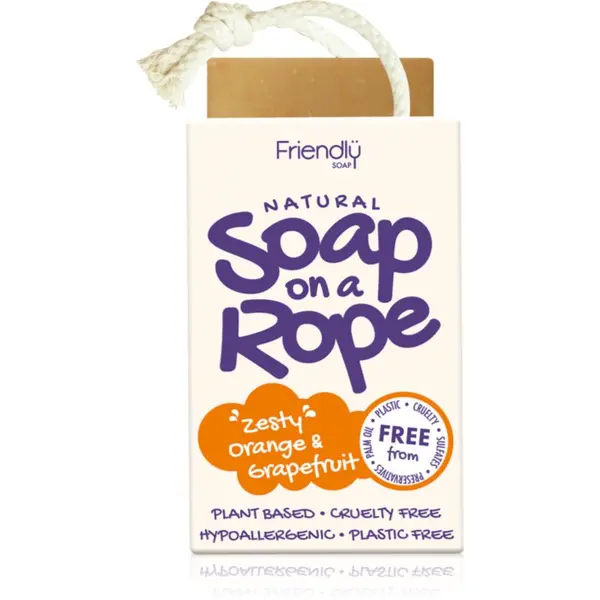 Friendly Soap Friendly Soap Soap on a Rope Orange & Grapefruit натурален сапун 95 гр.