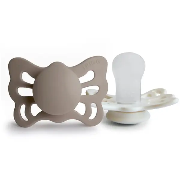 FRIGG FRIGG Butterfly Size 1:0-6 months биберон Portobello/Cream 2 бр.