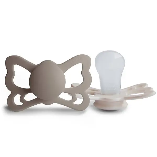 FRIGG FRIGG Butterfly Size 2:6-18 months биберон Portobello/Cream 2 бр.