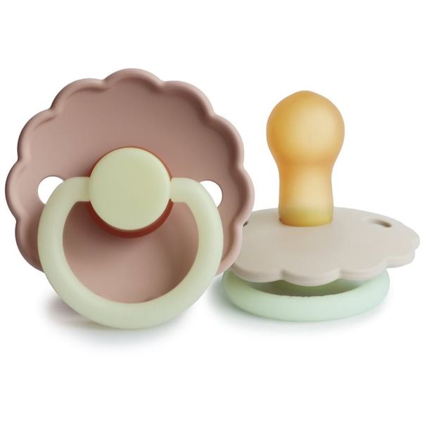 FRIGG FRIGG Daisy Size 1:0-6 months биберон Blush night/Cream night 2 бр.