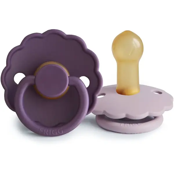 FRIGG FRIGG Daisy Size 2:6-18 months биберон Violet Dream/Soft Lilac 2 бр.