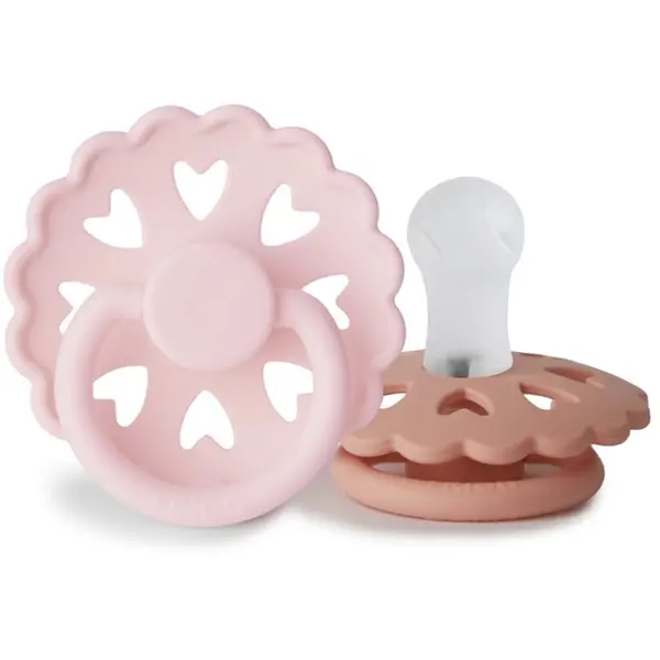 FRIGG FRIGG Fairytale Round Silicone 2-Pack Size 1 биберон The Snow Queen/The Princess and the Pea 2 бр.