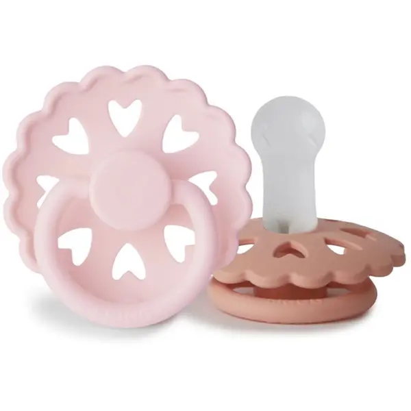 FRIGG FRIGG Fairytale Round Silicone 2-Pack Size 2 биберон The Snow Queen/The Princess and the Pea 2 бр.