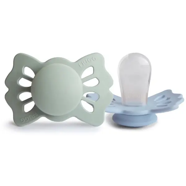 FRIGG FRIGG Lucky Size 1:0-6 months биберон Sage/Powder Blue 2 бр.