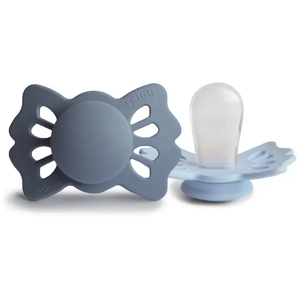 FRIGG FRIGG Lucky Size 1:0-6 months биберон Slate/Powder Blue 2 бр.