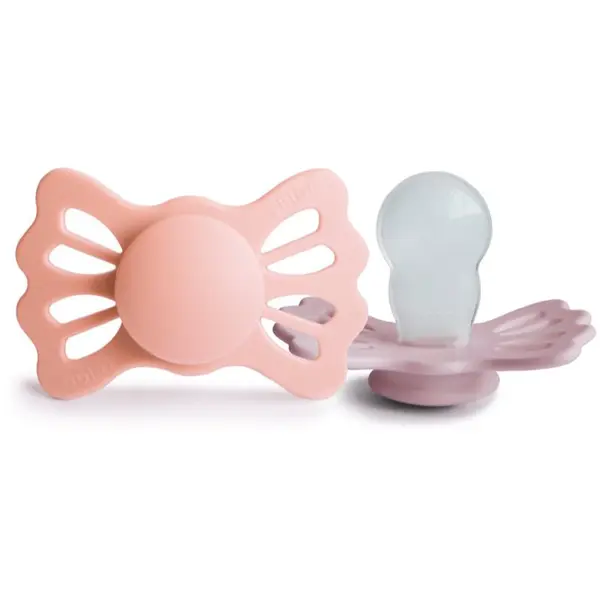 FRIGG FRIGG Lucky Size 2:6-18 months биберон Pretty in Peach/Primrose 2 бр.