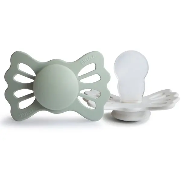 FRIGG FRIGG Lucky Size 2:6-18 months биберон Sage/Silver Gray 2 бр.