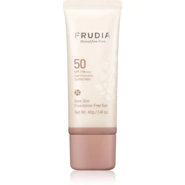 Frudia Frudia Sun Bare Skin Foundation минерален защитен флуид за лице да уеднакви цвета на кожата SPF 50 40 гр.