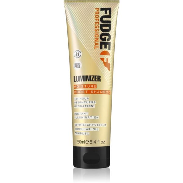 Fudge Fudge Luminizer Moisture Boost Shampoo хидратиращ шампоан за защита на цвета за боядисана и увредена коса 250 мл.