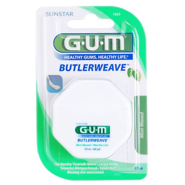 G.U.M G.U.M Butlerweave восъчен конец за зъби с вкус на мента 55 м