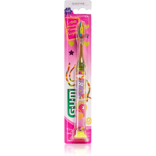 G.U.M G.U.M Kids Toothbrush четка за зъби за деца със залепяща поставка 1 бр.