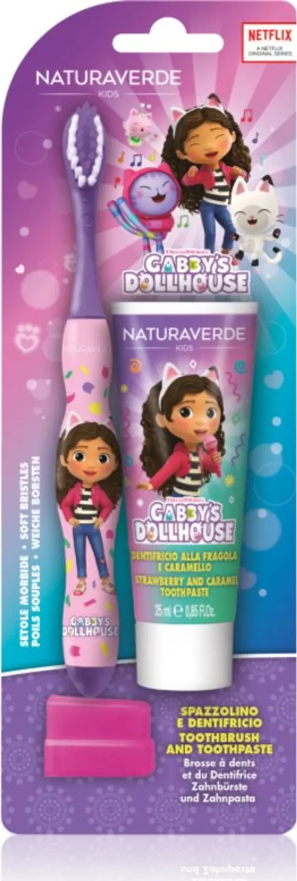 Gabby's Dollhouse Gabby's Dollhouse Naturaverde Kids Dental Set комплект за зъби