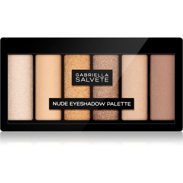 Gabriella Salvete Gabriella Salvete Eyeshadow 6 Shades Palette палитра от сенки за очи цвят 01 Nude 12 гр.