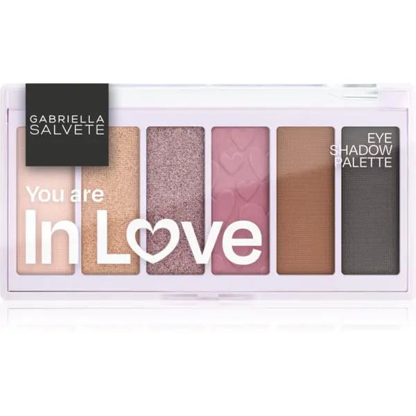 Gabriella Salvete Gabriella Salvete Eyeshadow 6 Shades Palette палитра от сенки за очи цвят You are in Love 12 гр.