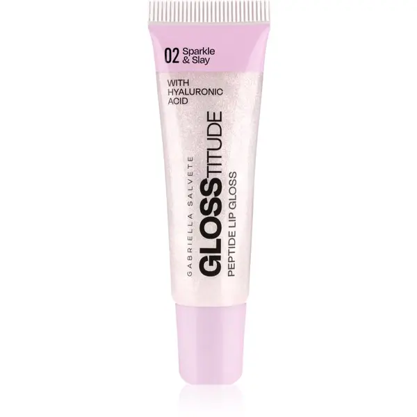 Gabriella Salvete Gabriella Salvete Glosstitude Peptide Lip Gloss хидратиращ блясък за устни цвят 02 Sparkle & Slay 10 мл.