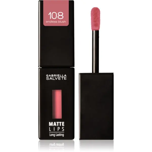 Gabriella Salvete Gabriella Salvete Matte Lips дълготрайно течно червило с матиращ ефект цвят 108 Endless Blush 4,5 мл.