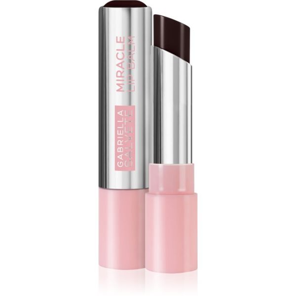 Gabriella Salvete Gabriella Salvete Miracle Lip Balm хидратиращ балсам за устни за сияен блясък цвят 106 Black 4 гр.