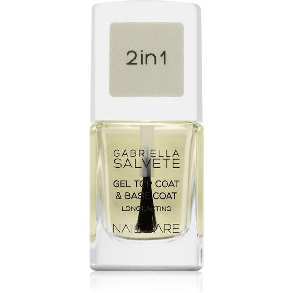 Gabriella Salvete Gabriella Salvete Nail Care Top & Base Coat базов и финален топ лак за нокти с гел текстура 11 мл.