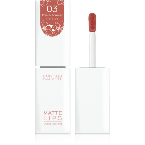 Gabriella Salvete Gabriella Salvete Yes, I Do! дълготрайно течно червило с матиращ ефект цвят This Is Forever 4,5 мл.