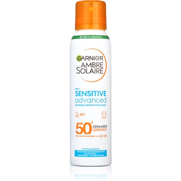 Garnier Garnier Ambre Solaire Sensitive Advanced мъгла за тен в спрей за много чувствителна кожа SPF 50+ 150 мл.