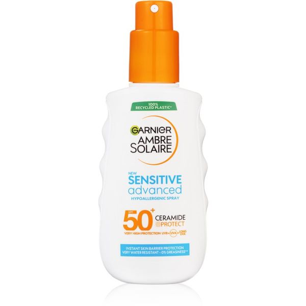 Garnier Garnier Ambre Solaire Sensitive Advanced спрей за загар за чувствителна кожа SPF 50+ 150 мл.